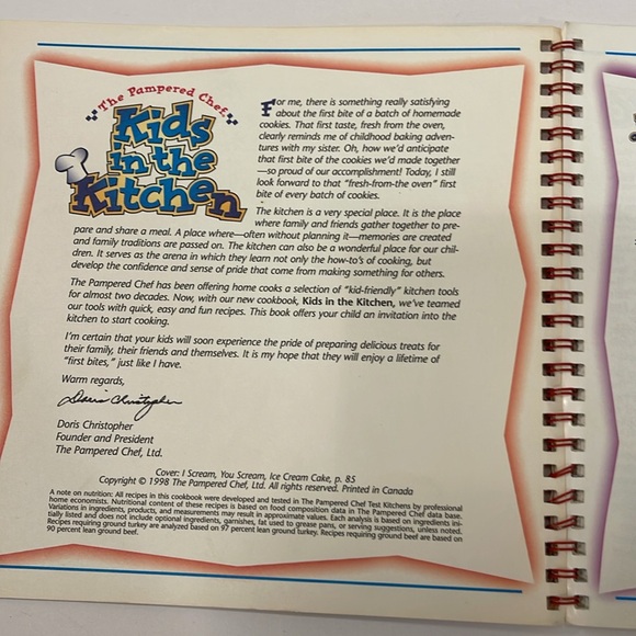 The Pampered Chef Kids In The Kitchen Cookbook - Picture 2 of 9